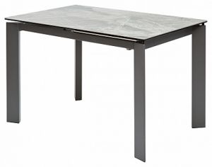 Стол CORNER 120 ITALIAN DARK GREY Серый мрамор глянцевый, керамика/ GREY1 М-City