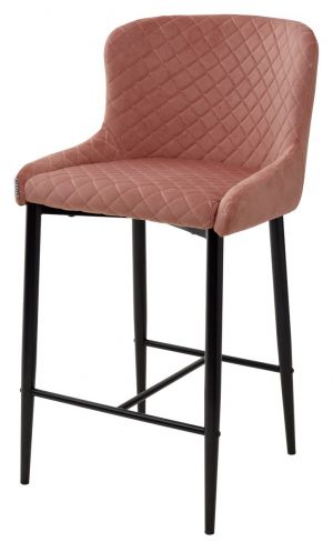 Полубарный стул ARTEMIS BLUVEL-52 PINK (H=65cm) М-City