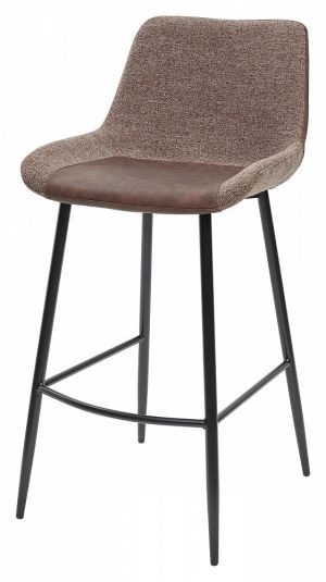 Барный стул BIARRITZ BAR BROWN, ткань M-City